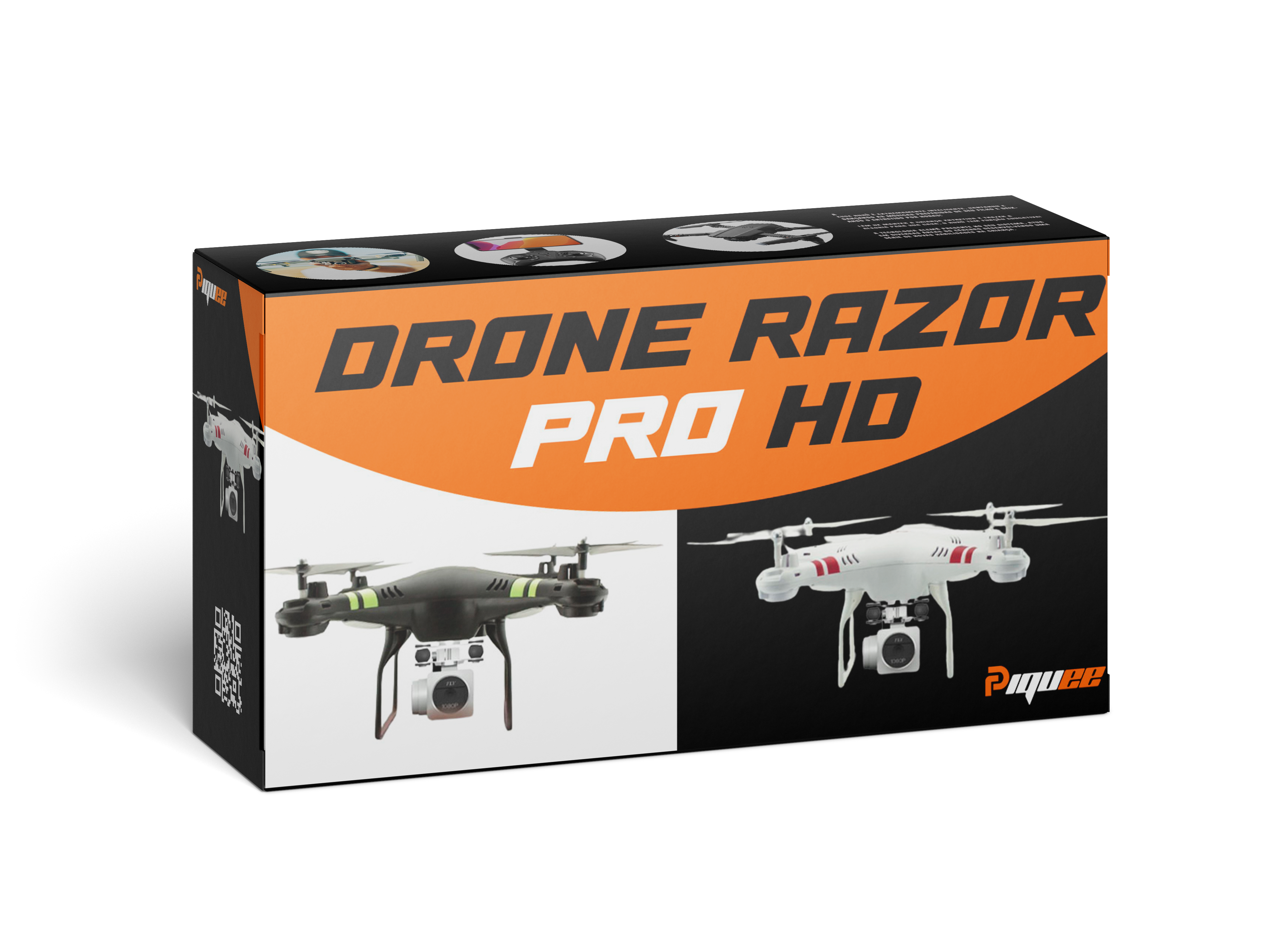 Drone Profissional Razor Pro HD - Câmera 1080P + Brinde