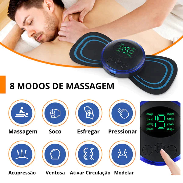 Massageador Portátil Ultralívio - Elimine Dores nas Pernas, Costas e Pescoço + Brindes