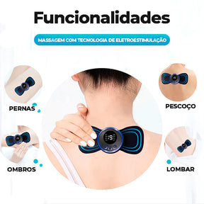 Massageador Portátil Ultralívio - Elimine Dores nas Pernas, Costas e Pescoço + Brindes