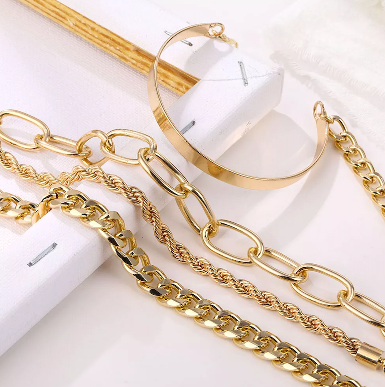 BohoChic® - Conjunto de 4 Pulseiras — vista lateral