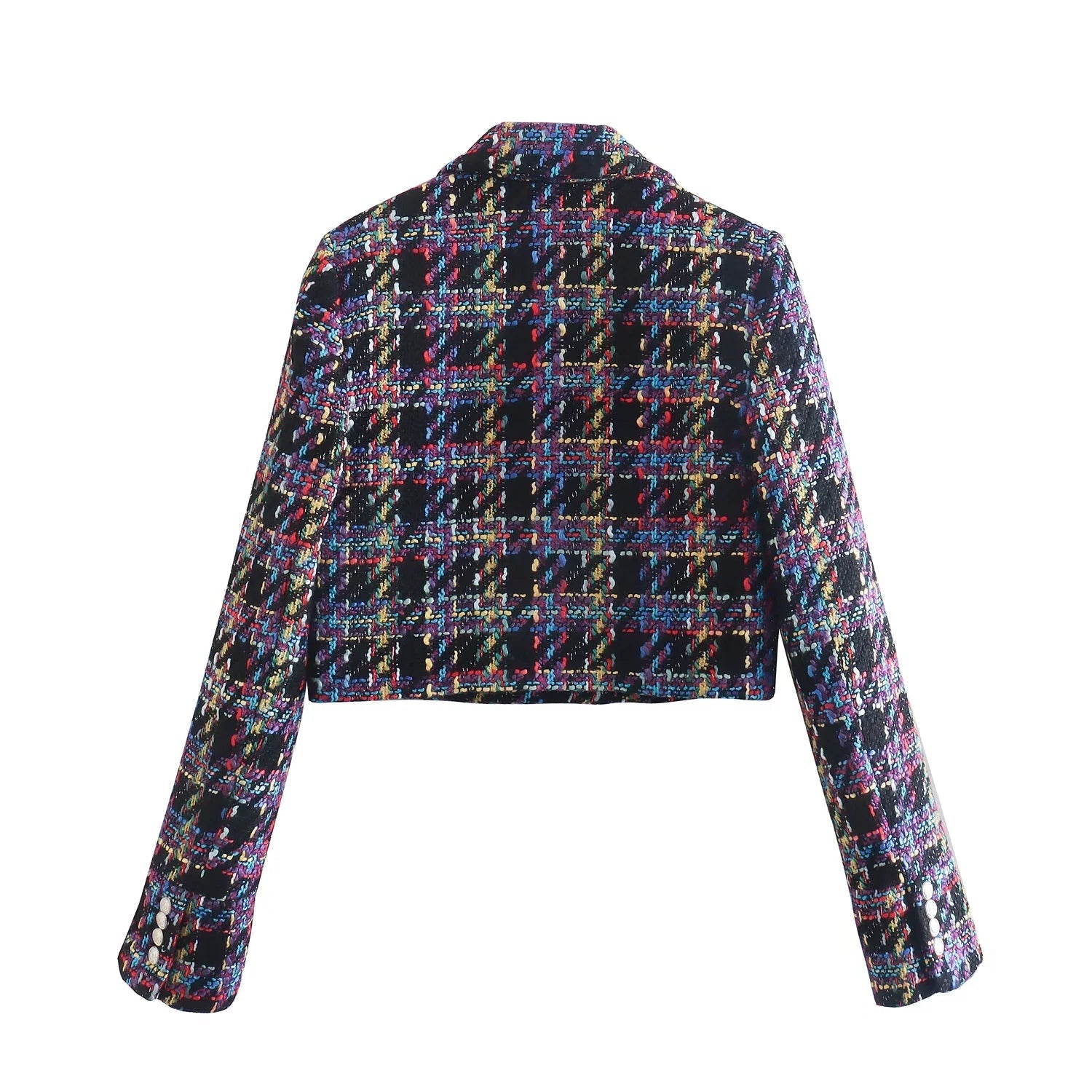 Blazer Cropped Tweed Bertha