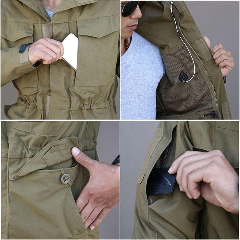 Jaqueta Tática Militar Masculina Impermeável