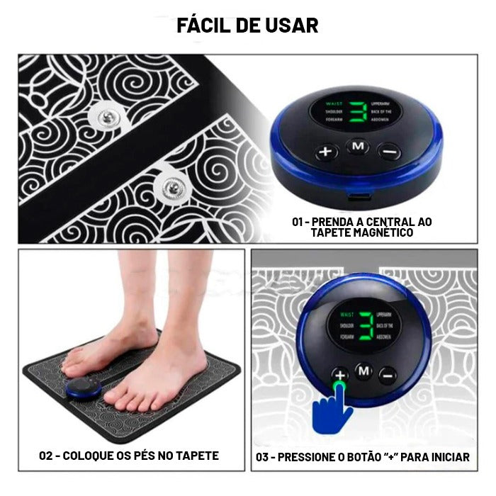 Massageador de Pés Portátil - NuvemPés™ - Elimine Dores, Inchaço nas Pernas Pés + Brindes