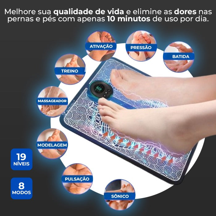 Massageador de Pés Portátil - NuvemPés™ - Elimine Dores, Inchaço nas Pernas Pés + Brindes