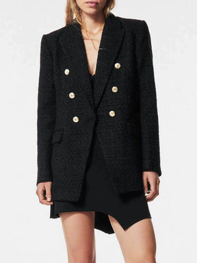 Blazer Alongado Tweed Daisy