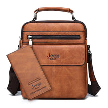 Bolsa JEEP de Couro Bag + Brinde Grátis (Carteira Jeep Couro)